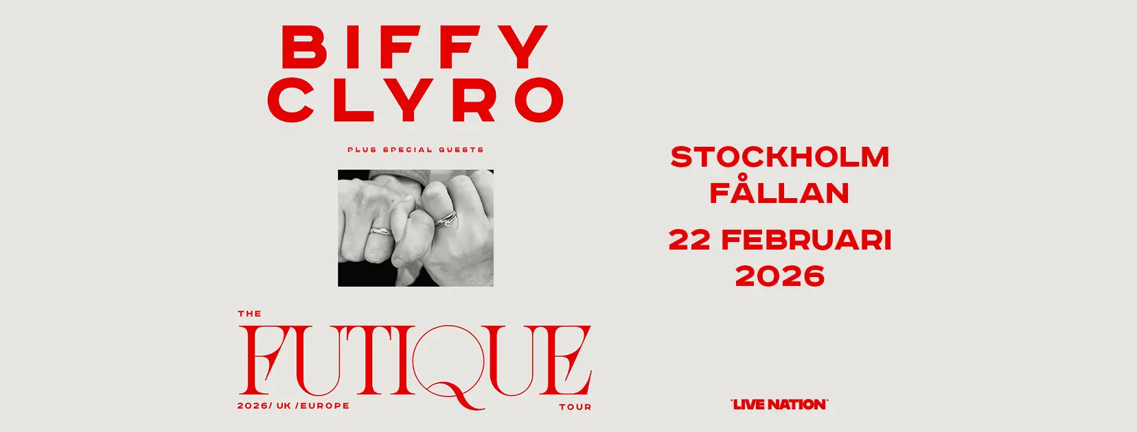 Konsert med Biff Clyro på Fållan den 22 februari 2026!