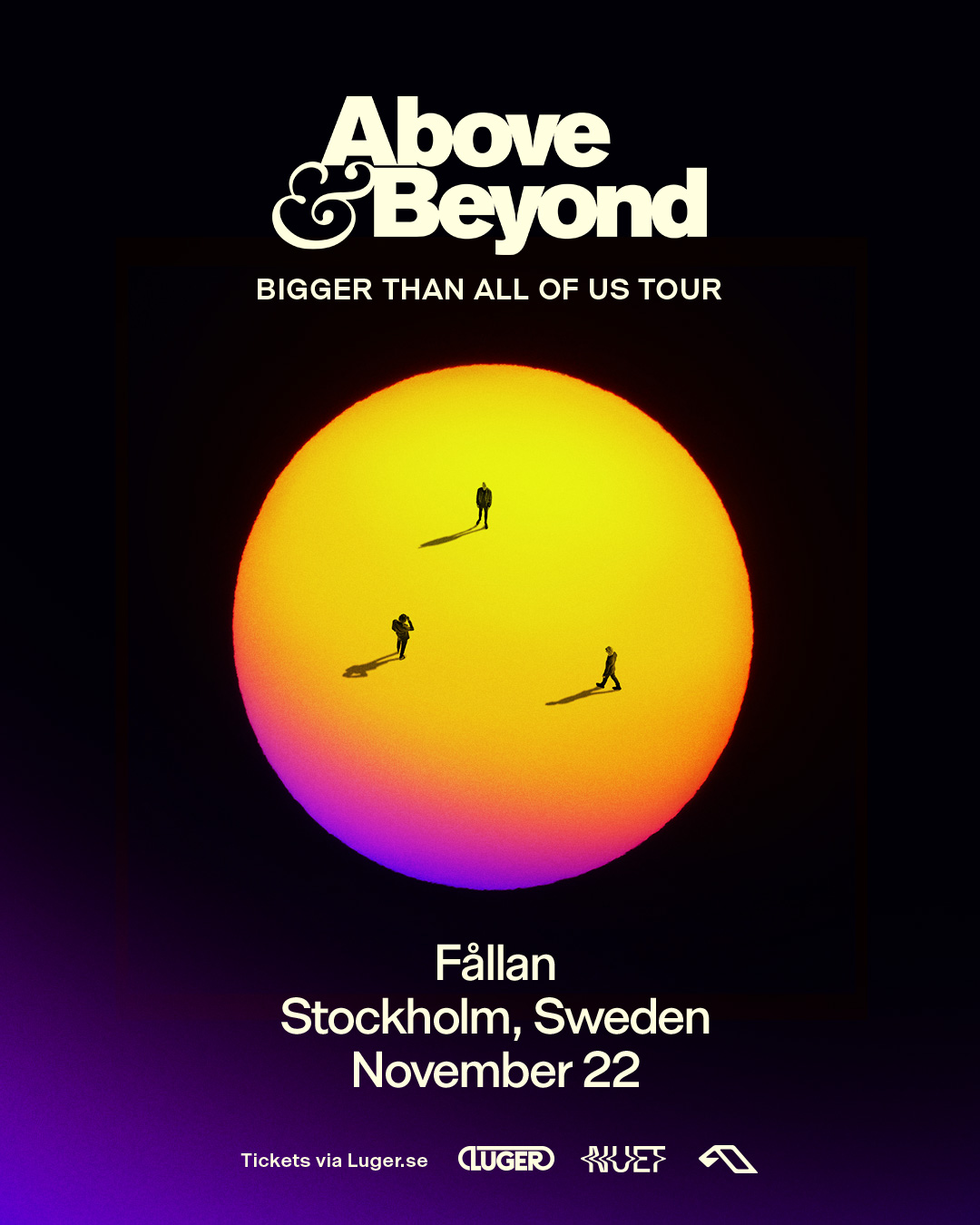 Above & Beyond på Fållan den 22 november 2025