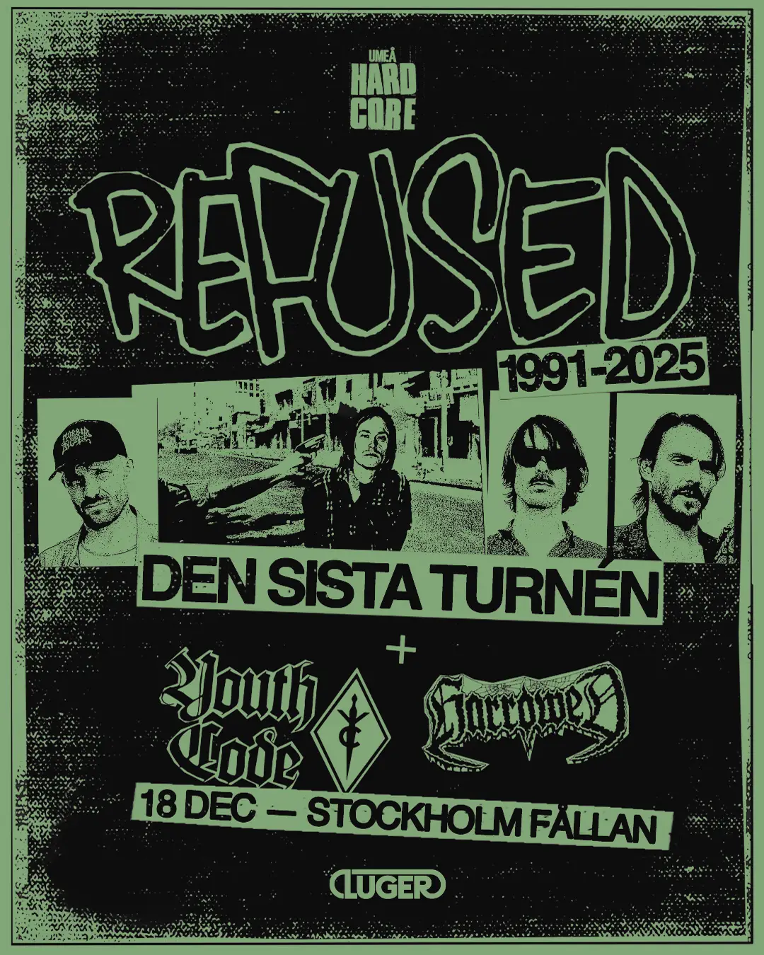 Konsert med Refused på Fållan i Stockholm den 18 december