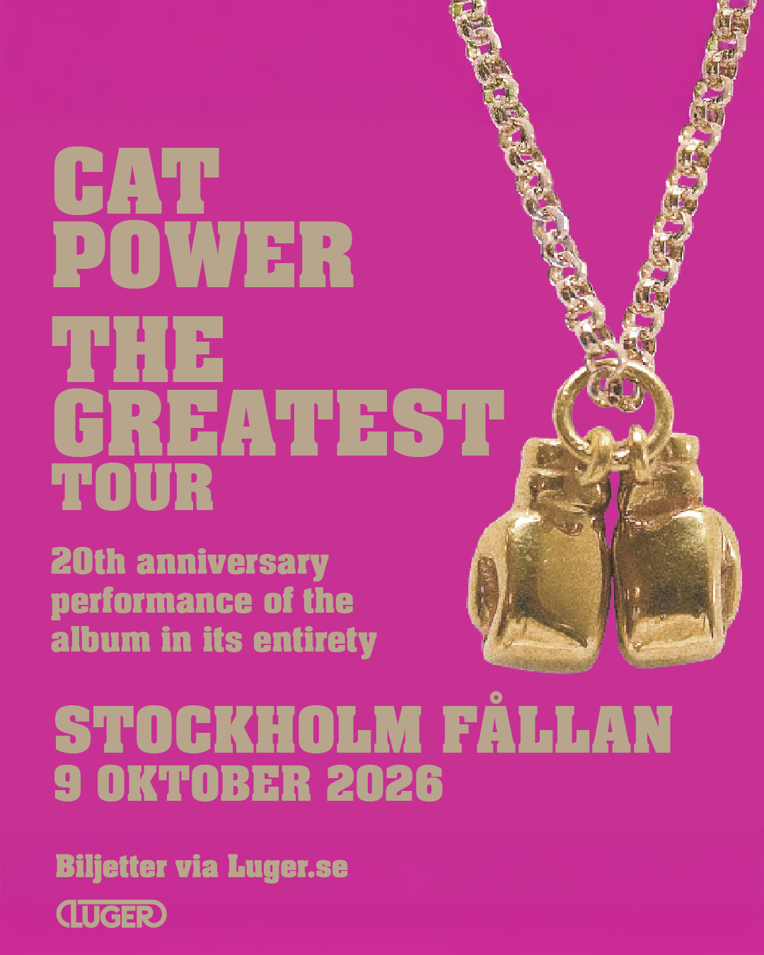 Konsert med Cat Power på Fållan i Stockholm den 9 oktober 2026