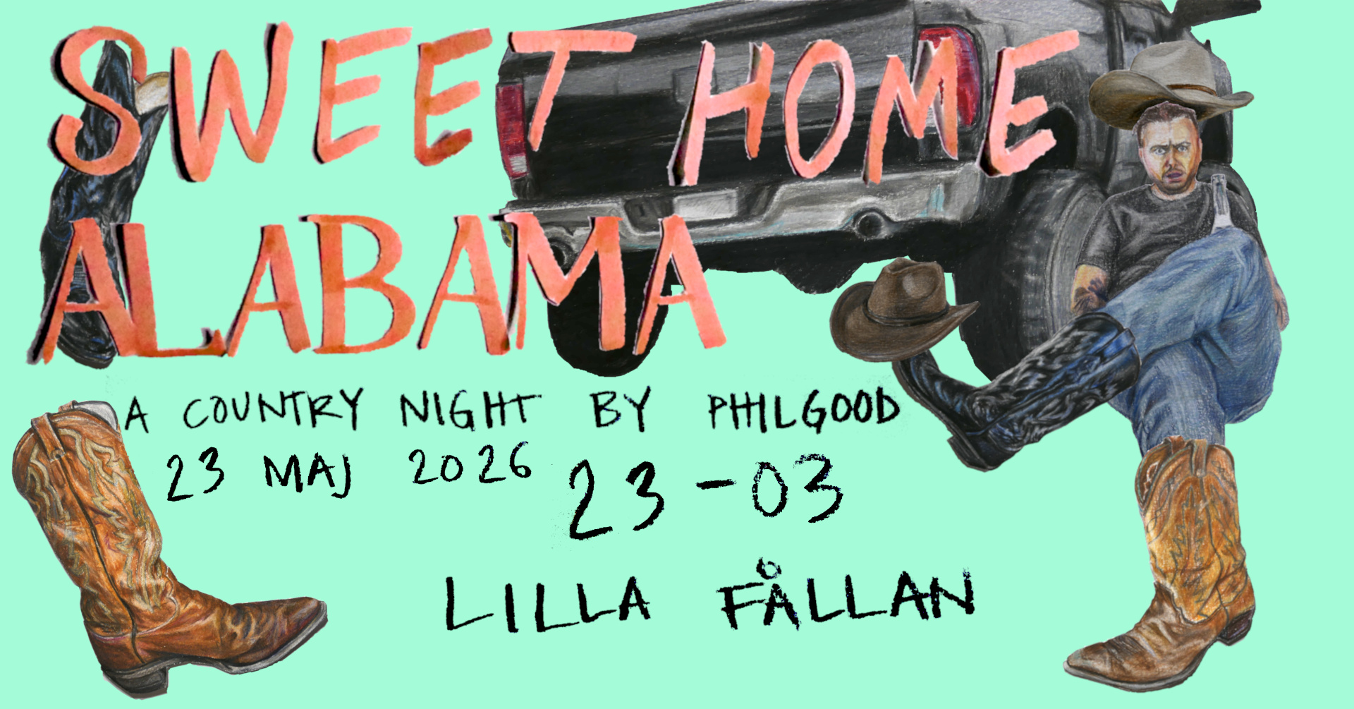 Country natt på Lilla Fållan med Philgood