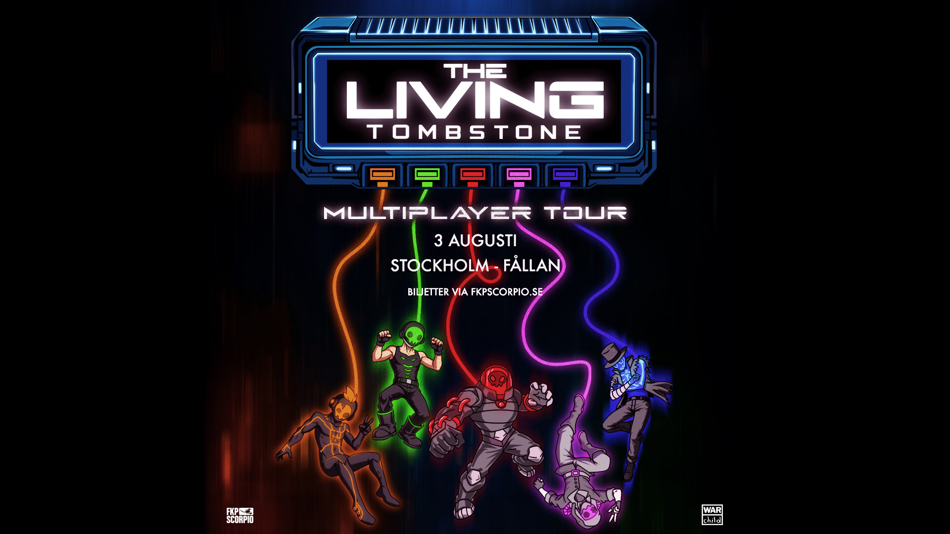 Konsert med The Living Tombstone på Fållan i Stockholm den 3 augusti 2026