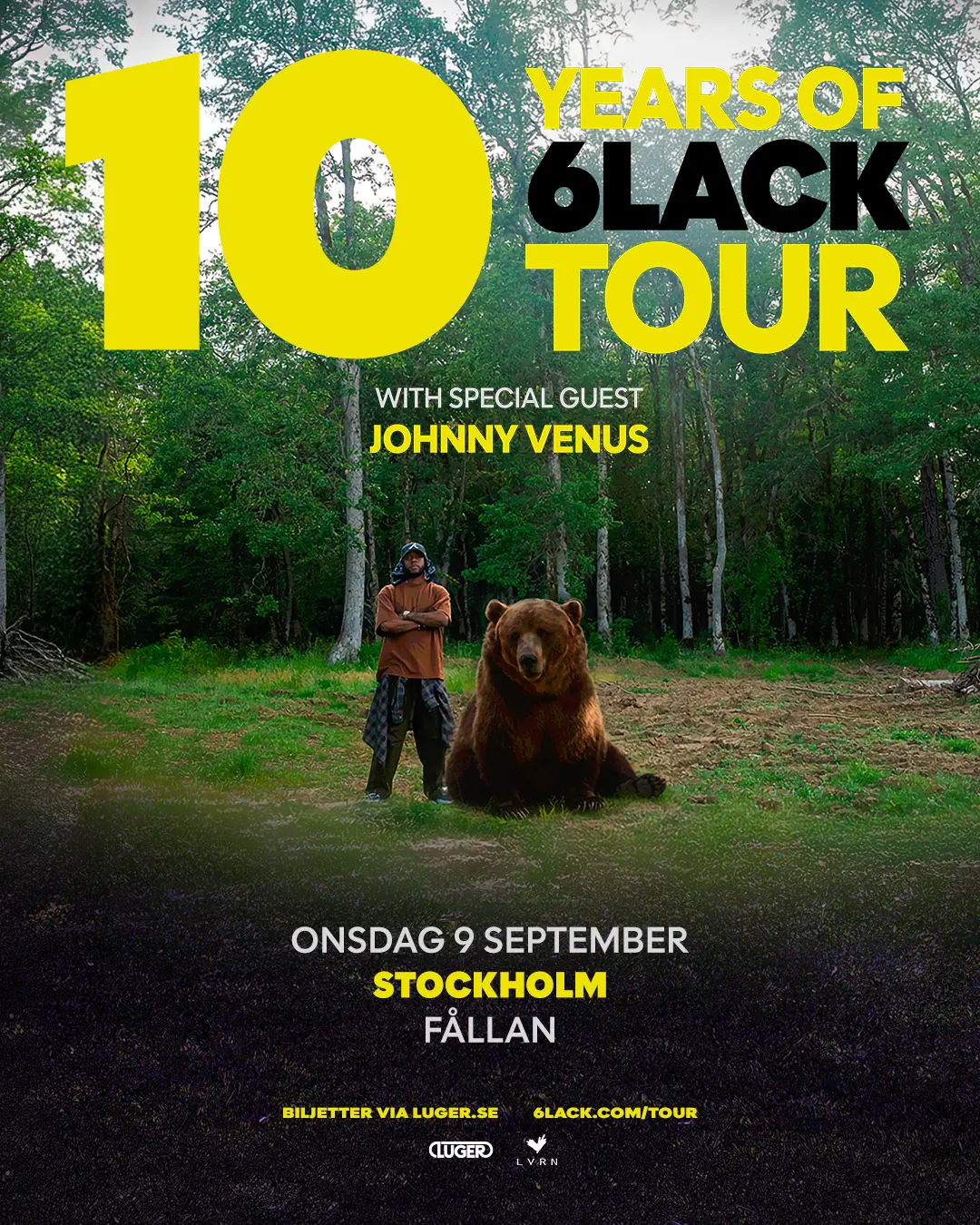 Konsert med 6lack på Fållan den 9 september 2026
