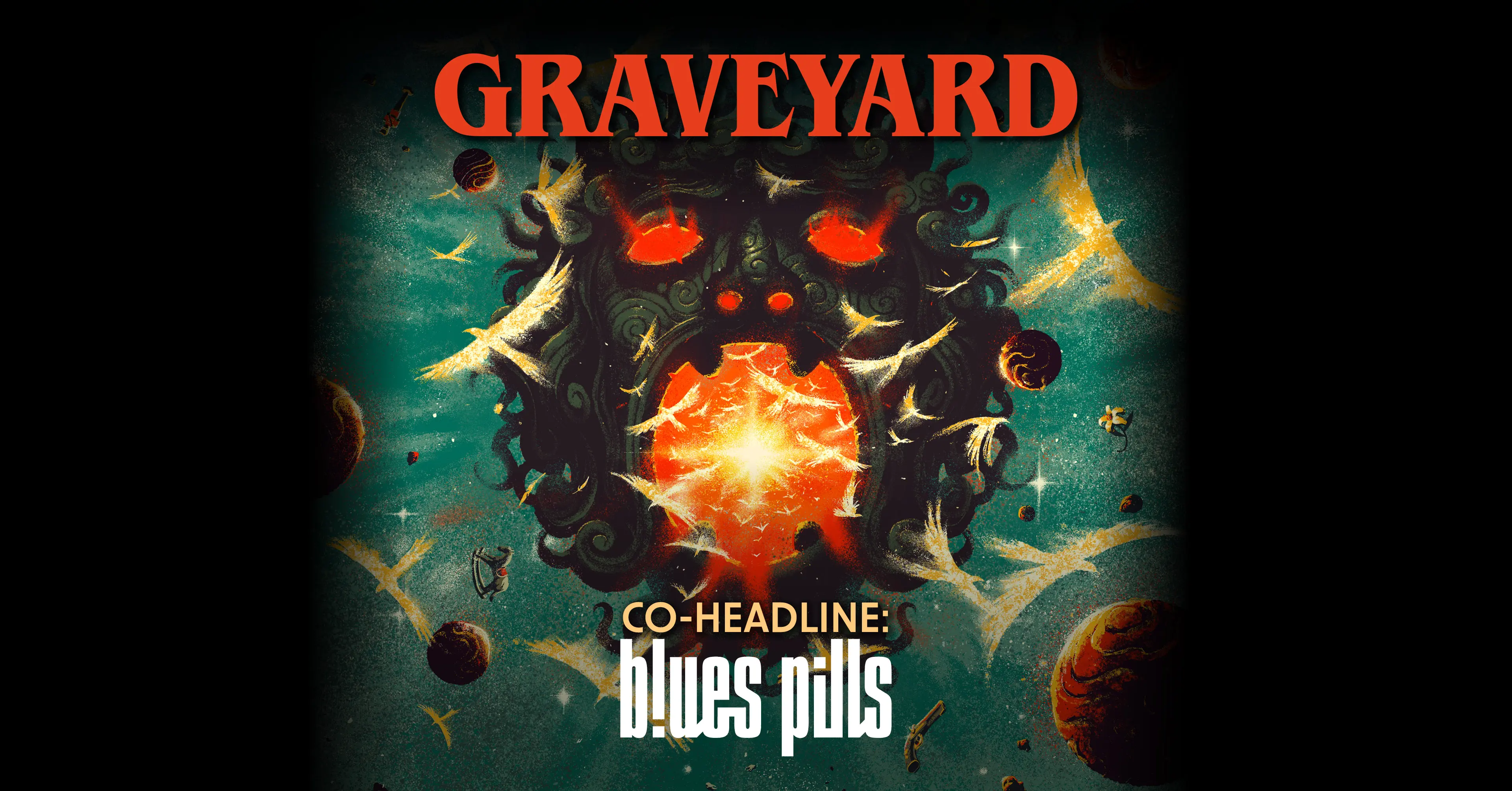 Konsert med Graveyard och Blue Pills