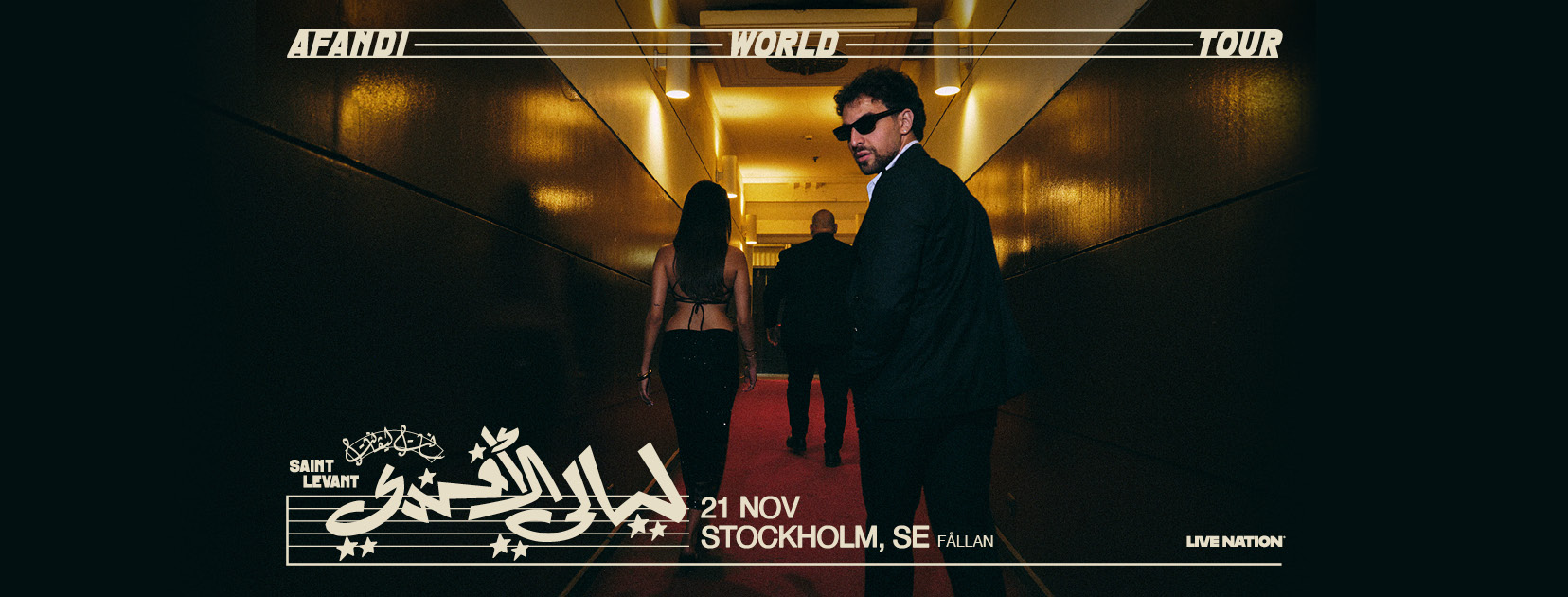 Saint Levant konsert på Fållan i Stockholm den 21 november 2026