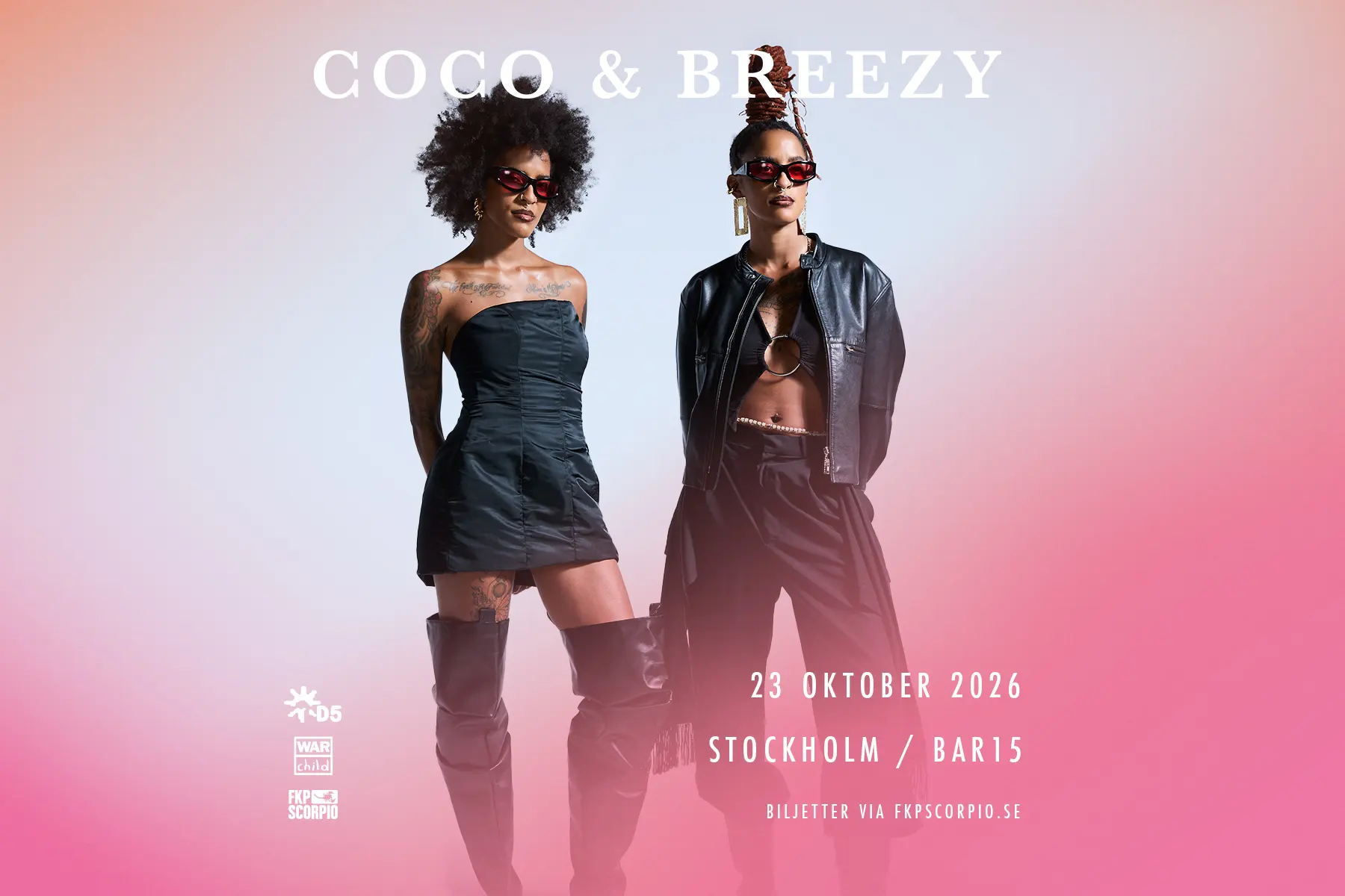Coco & Breezy dj set i BAR15 Slakthusområdet Distriktfem 23 oktober 2026
