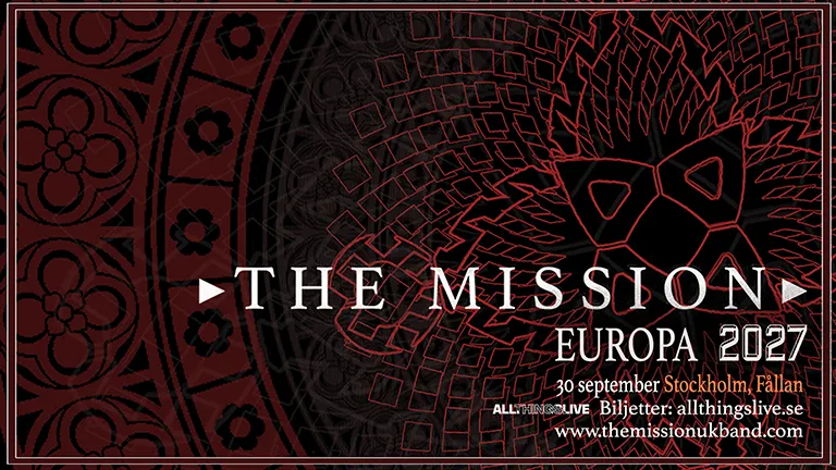 Konsert med The Mission på Fållan den 30 septemeber 2027