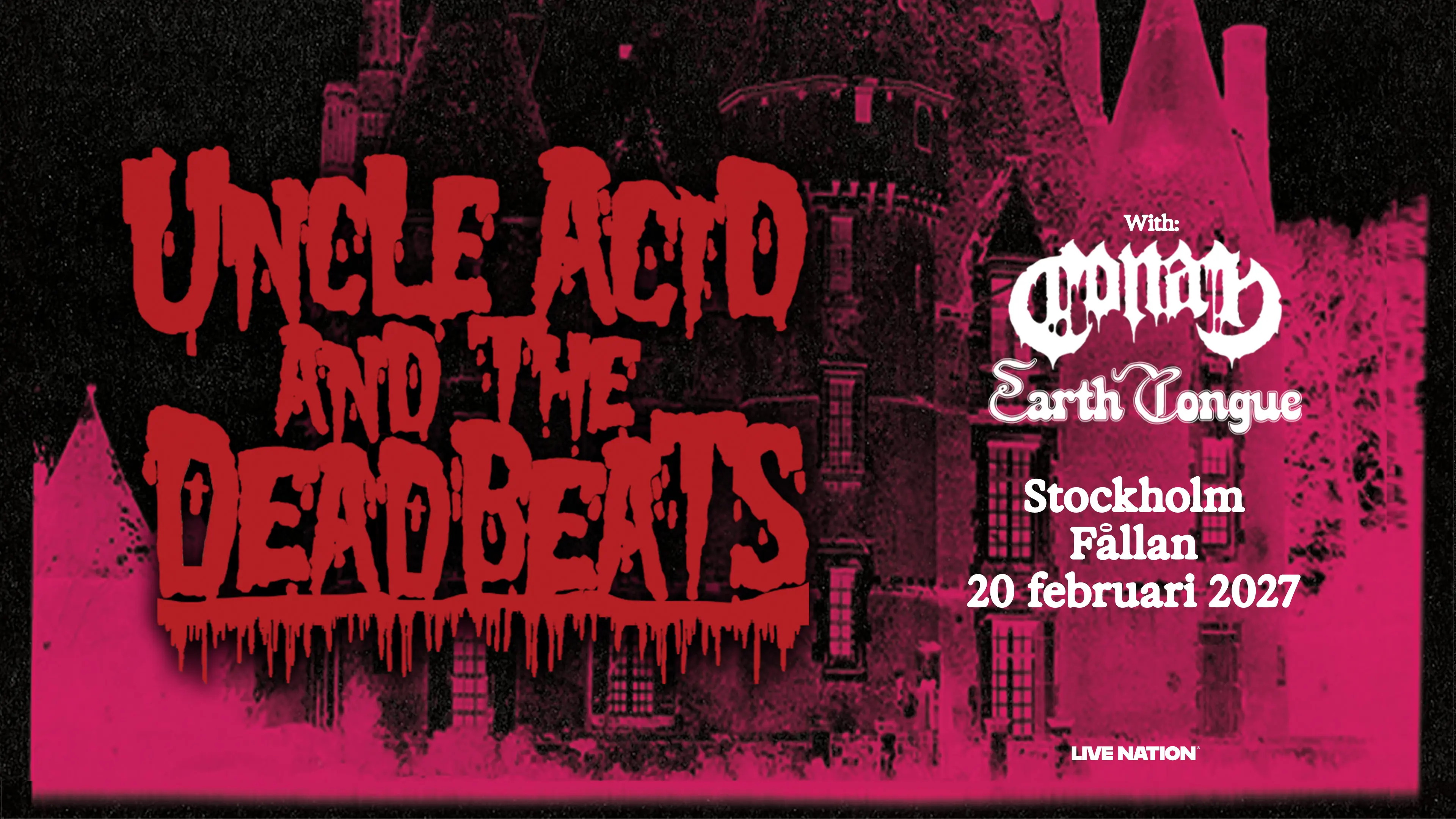 Konsert med Uncle Acid and the Deadbeats på Fållan den 20 februari 2027