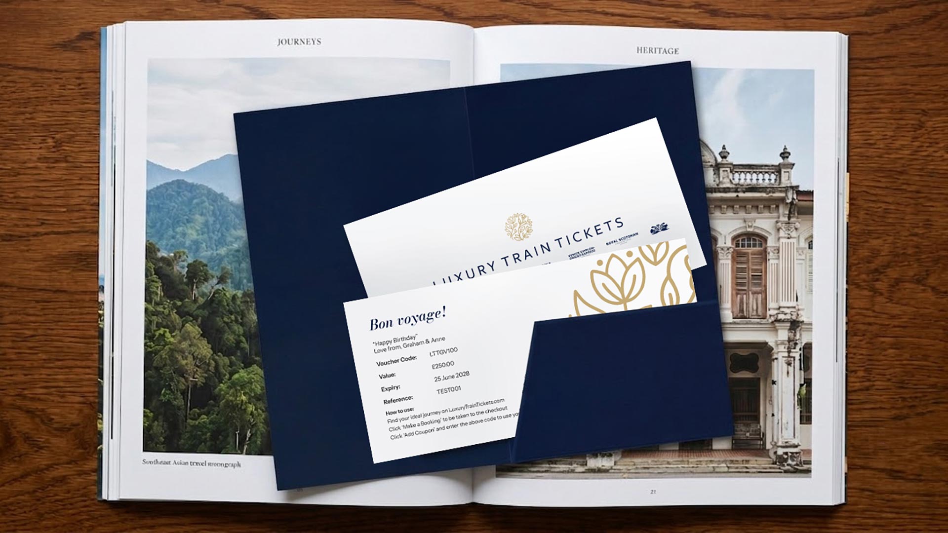 Eastern & Oriental Express Luxury Train Journey Gift Vouchers