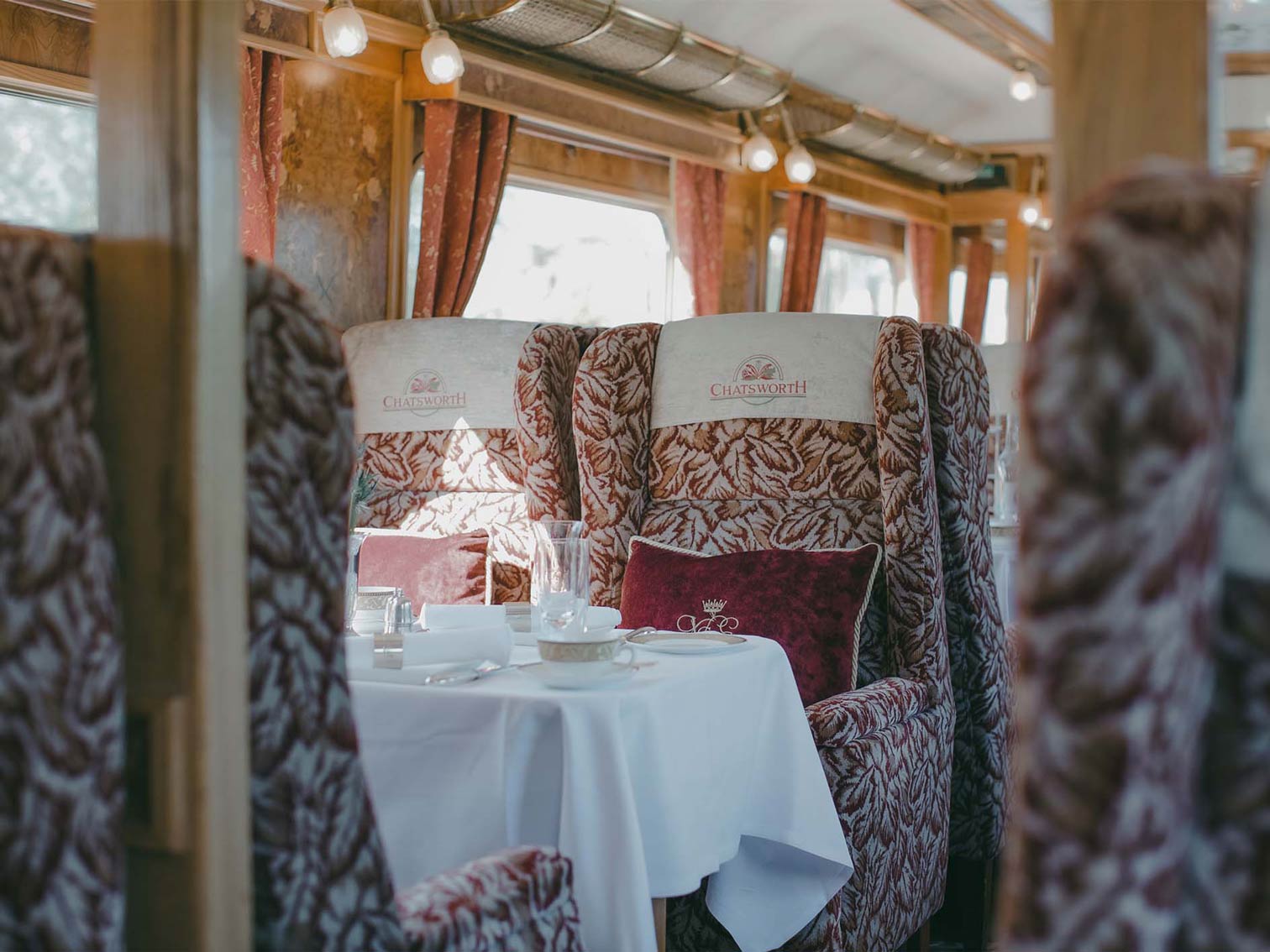 The Chatsworth carriage seats.