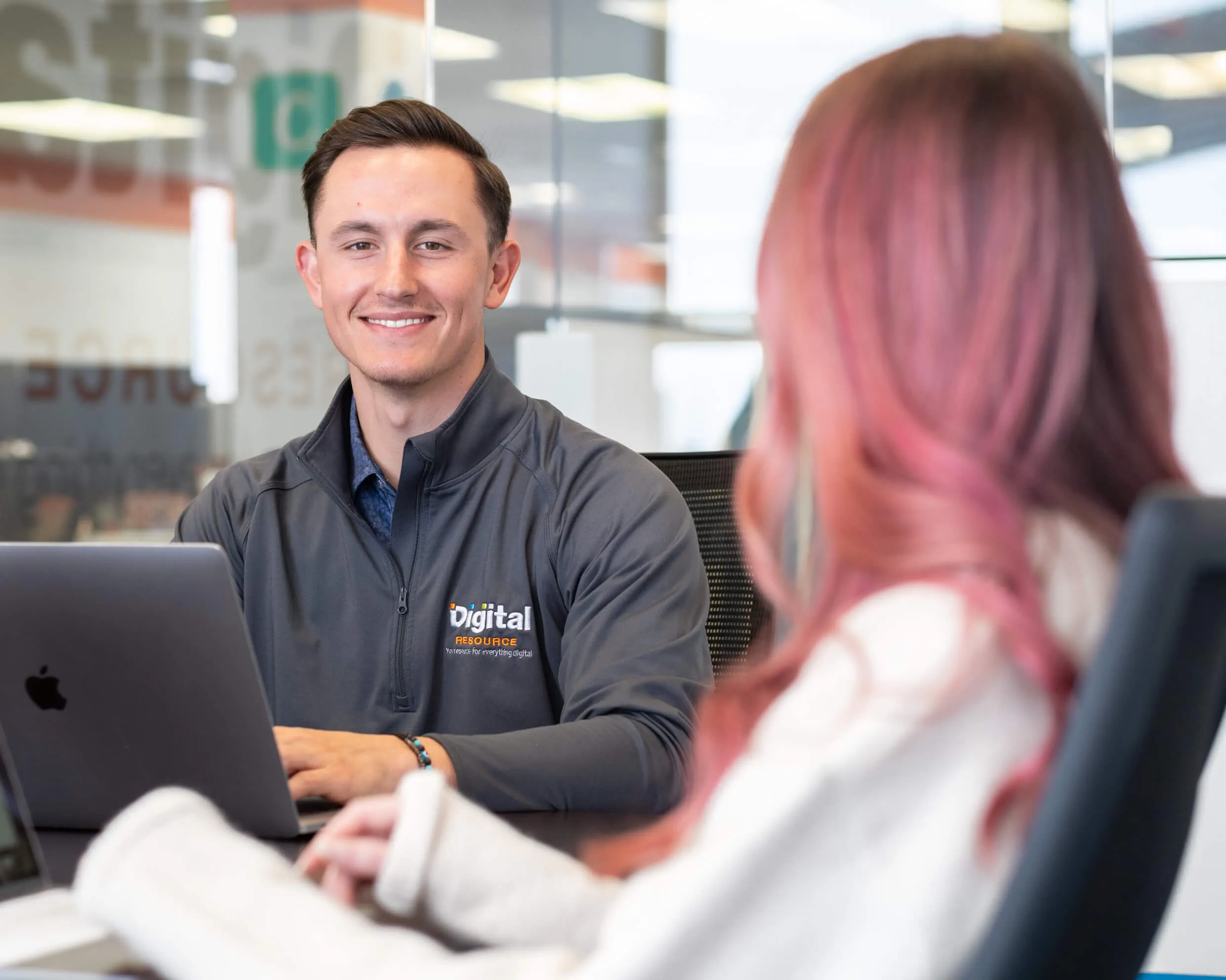 dr team member smiling