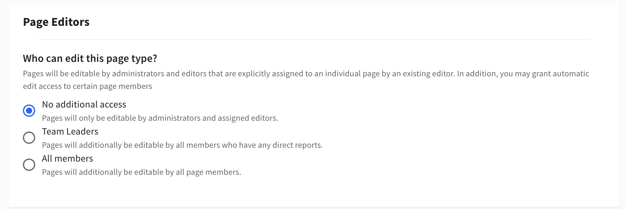 Assign Sift Page Editors