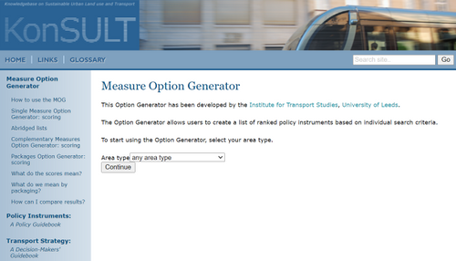 Konsult Measure Option Generator