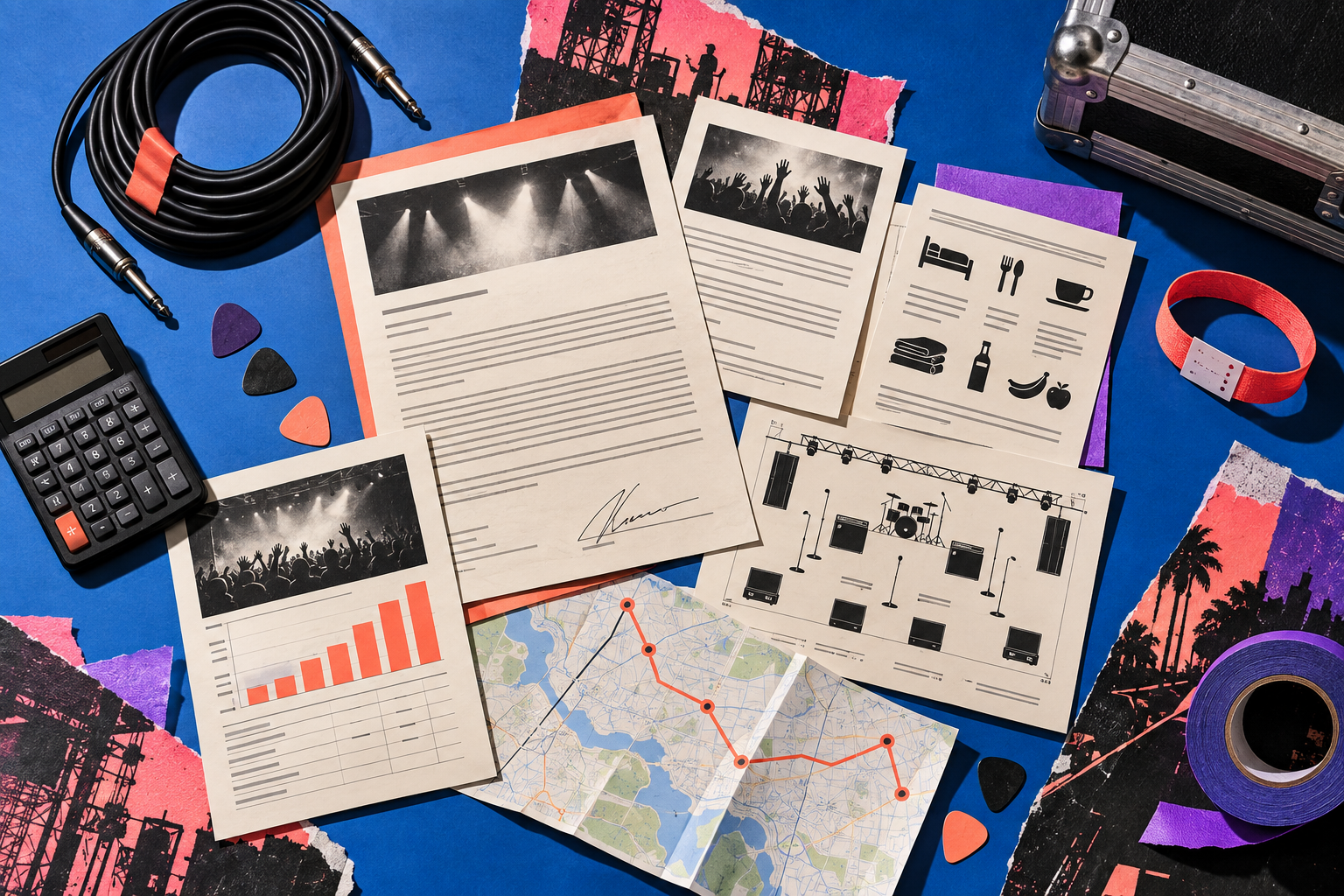 Gigwell free booking toolkit with offer, contract, rider, calculator, and settlement tools