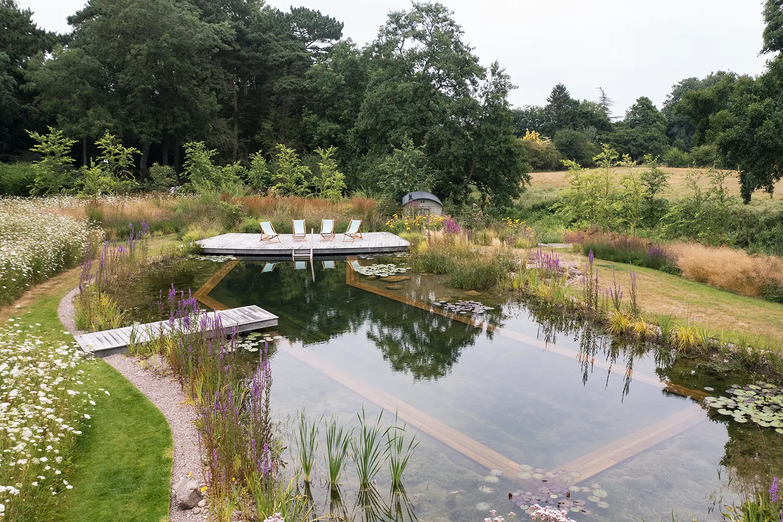 Swimming Pond Internal Coping