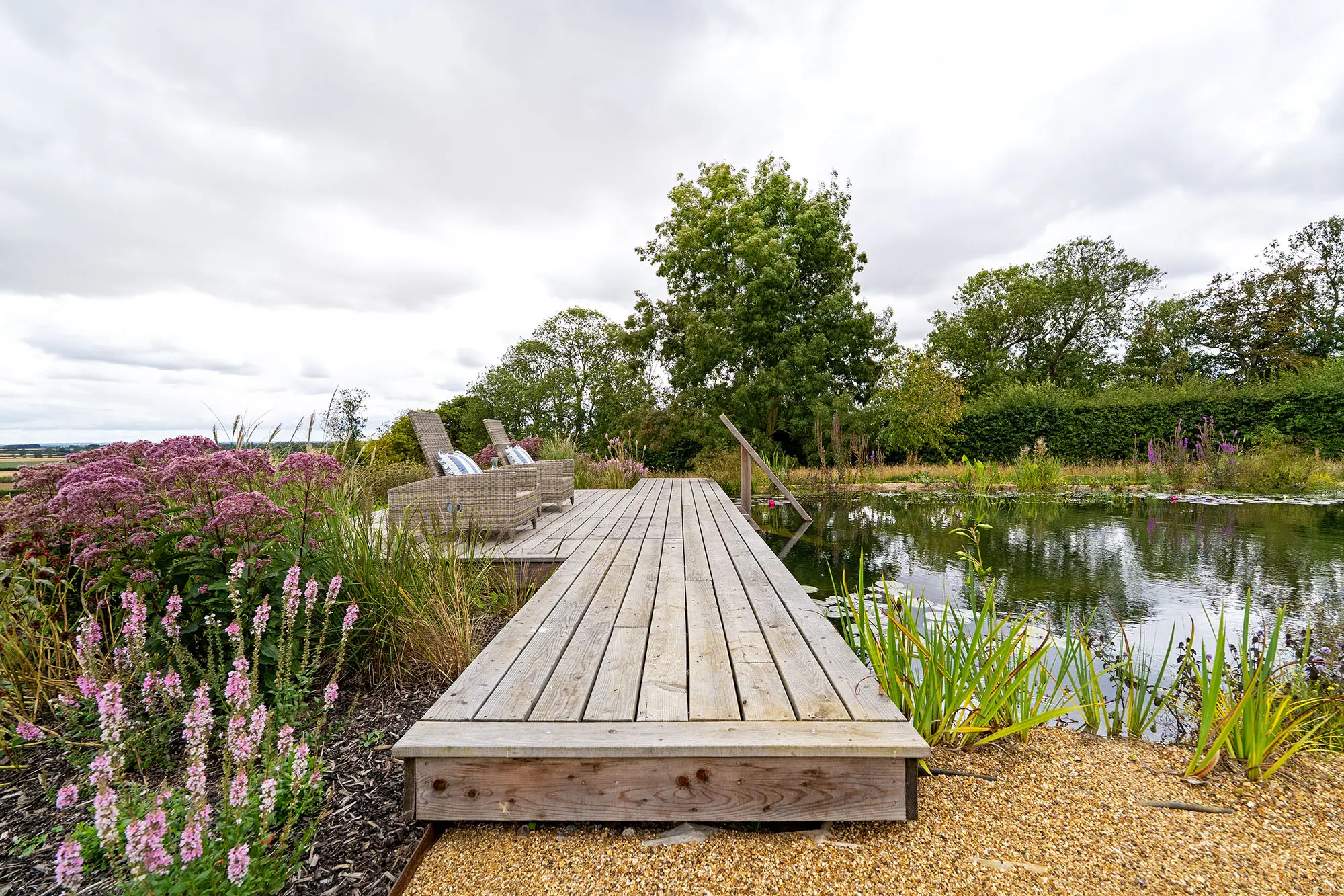 Swimming Pond Decking
