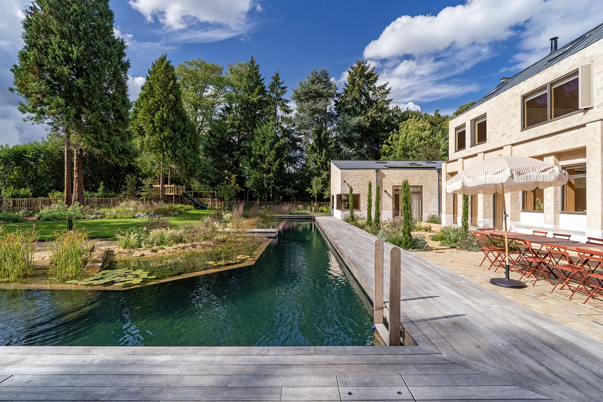Pool, garden and villa