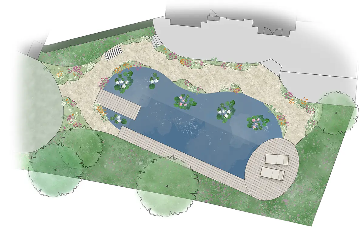 Peak District Natural Swimming Pool - Concept design