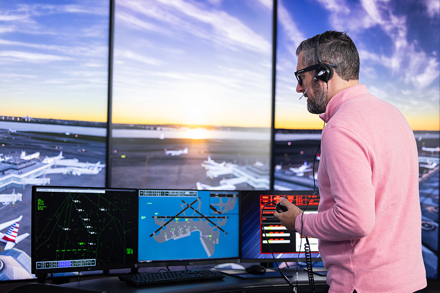 MaxSim ATC photo-like representation of airport