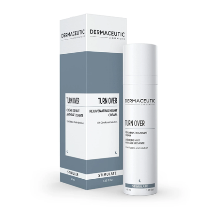 Dermaceutic Turn Over is a leave-on night cream that encourages skin cell renewal.