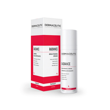 The Dermaceutgic Radiance Expert cream targets dark spots and promotes a brighter complexion.