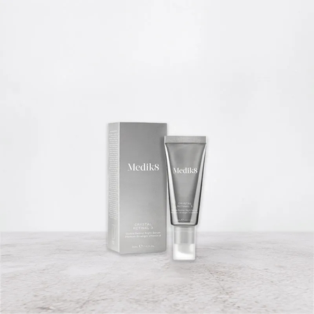 Medik8 Crystal Retinal is a stronger retinol for progressive users.