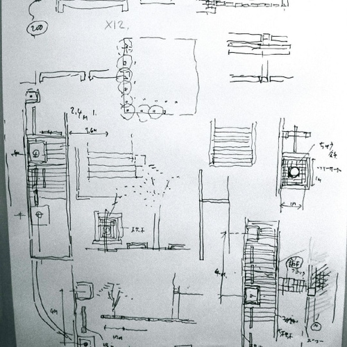 惠友遠見原廣司手繪設計圖