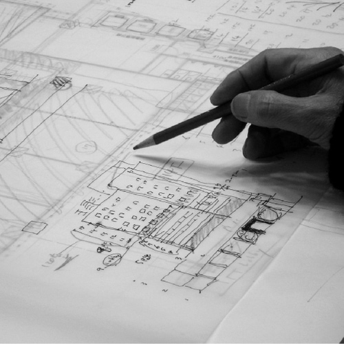 惠友遠見原廣司手繪草稿圖