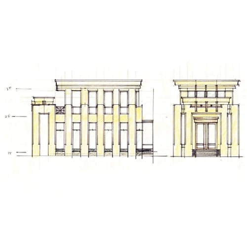 竹北華爾道夫手繪設計圖
