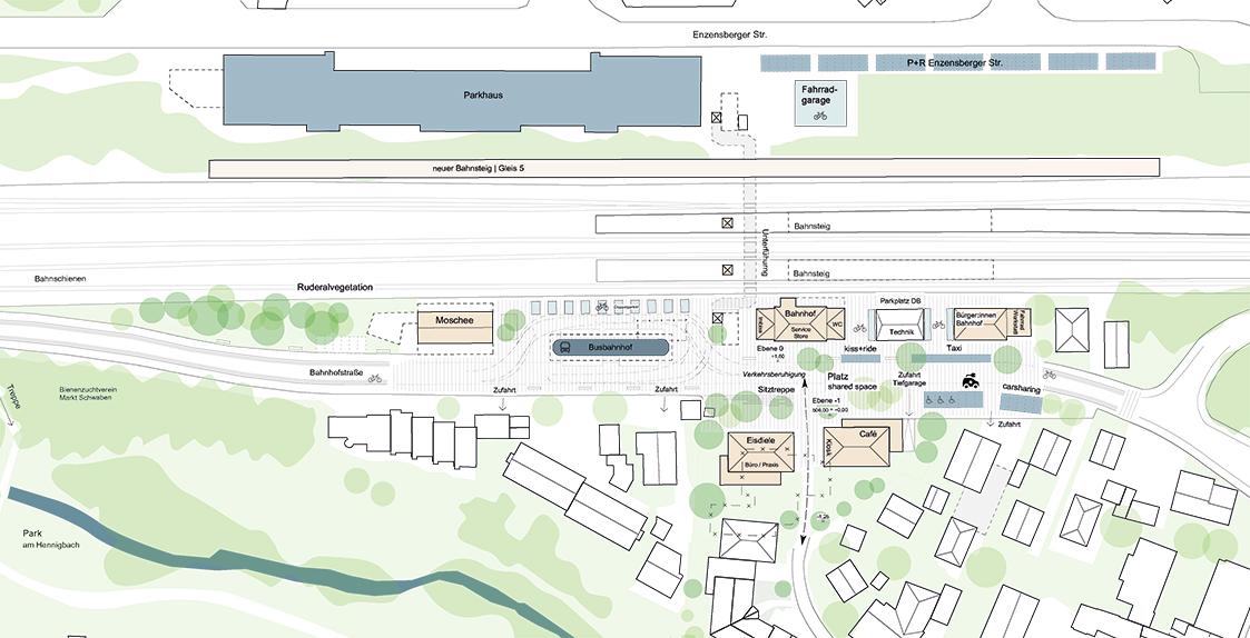 Bahnhofsplatz - Markt Schwaben