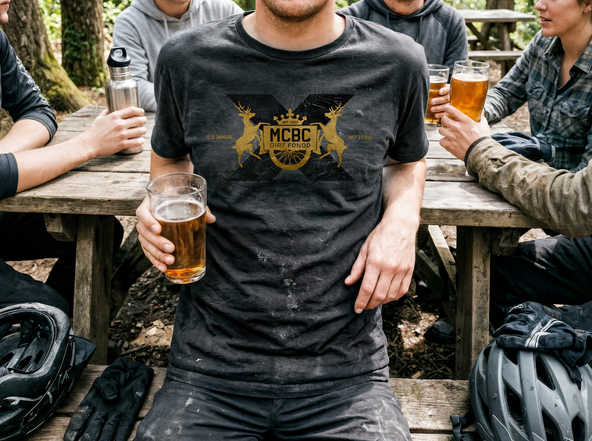 MCBC Dirt Fondo 2022 promotional t-shirt