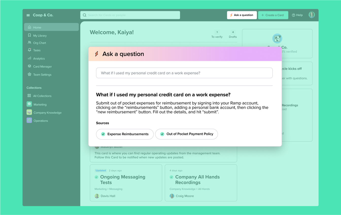 Guru's Answers Feature