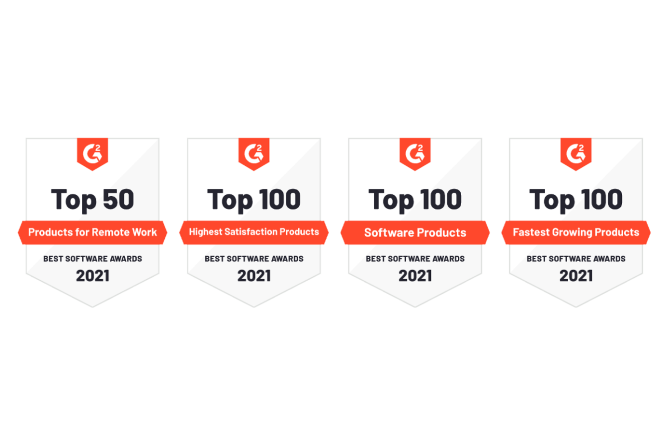 Guru's named top 50 product for remote work, top 100 software products and more