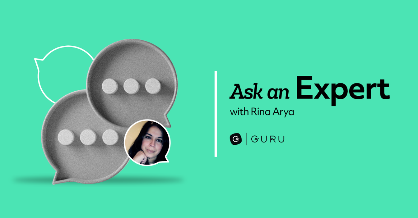 Image of Dr. Rina Arya with text "ask an expert" 
