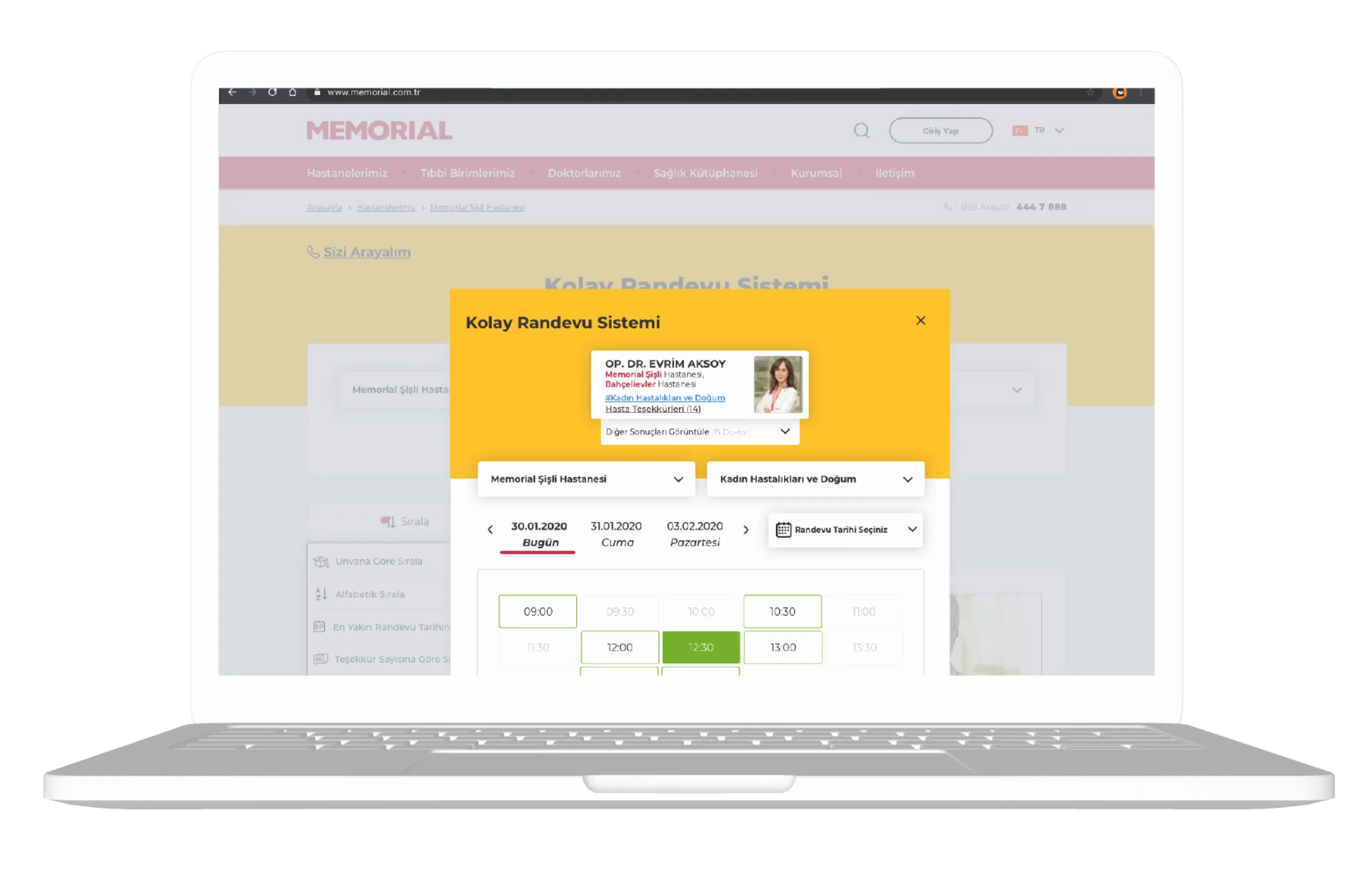 memorial website mockup