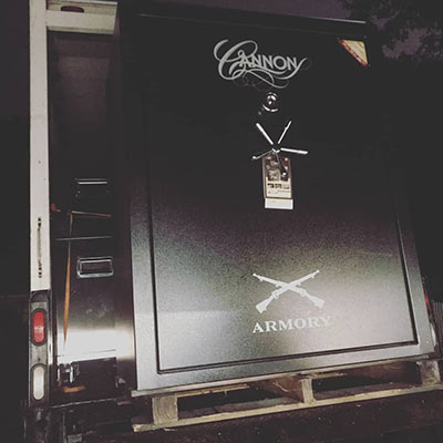 Our trucks are equipped with liftgates so your next gun safe move goes off without a hitch.