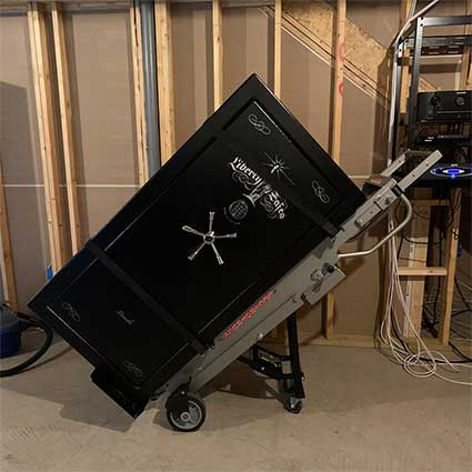 Professional Safe Movers use specialized gun safe dollies and heavy equipment to make your next gun safe move easy.