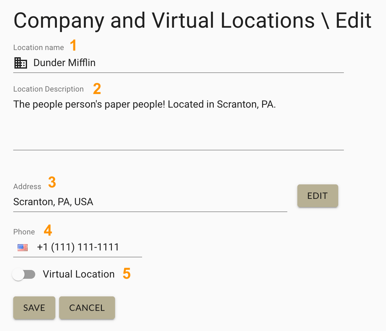 How to add physical locations in MarketBox