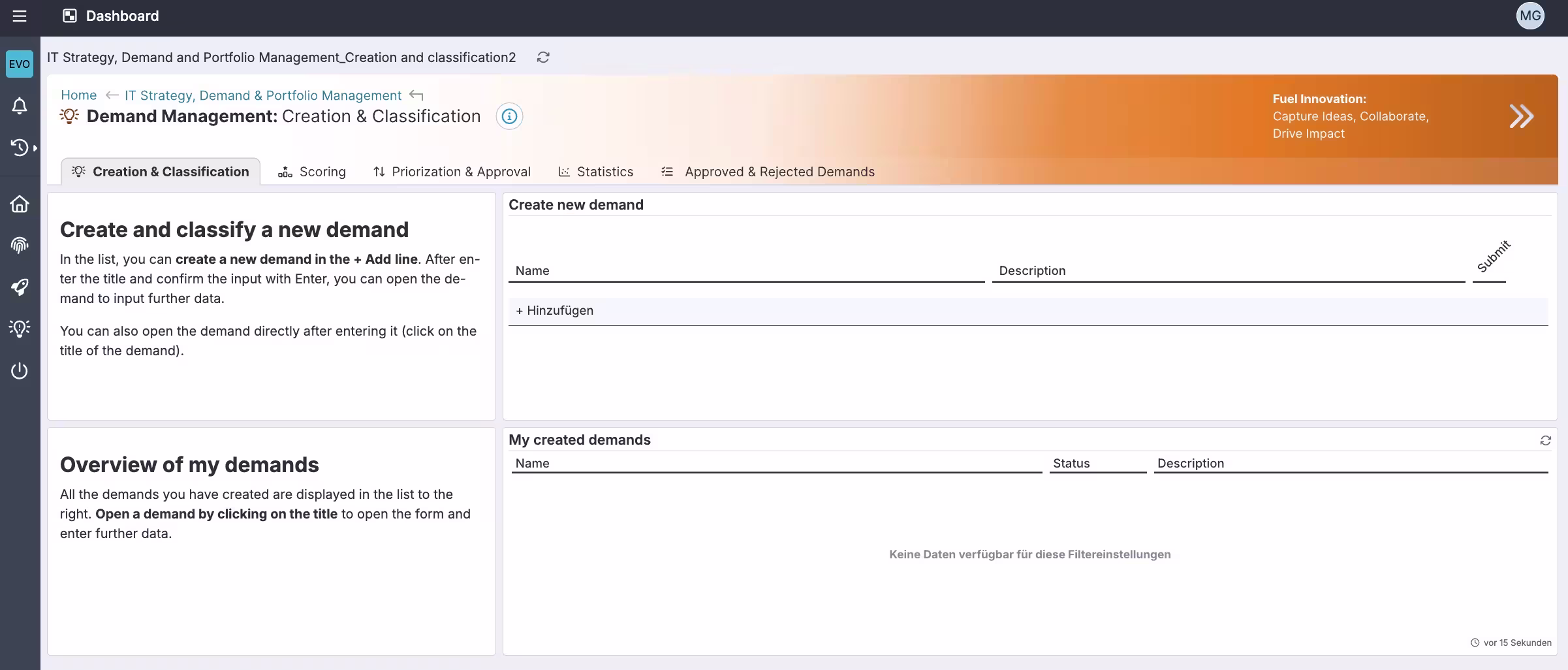 Illustration of how IT Demand is integrated with the EVO Cloud.