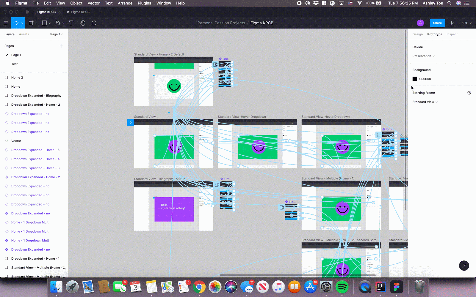 One tab prototyping tab.