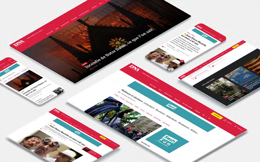 Design system des 13 titres de presse du groupe Ebra
