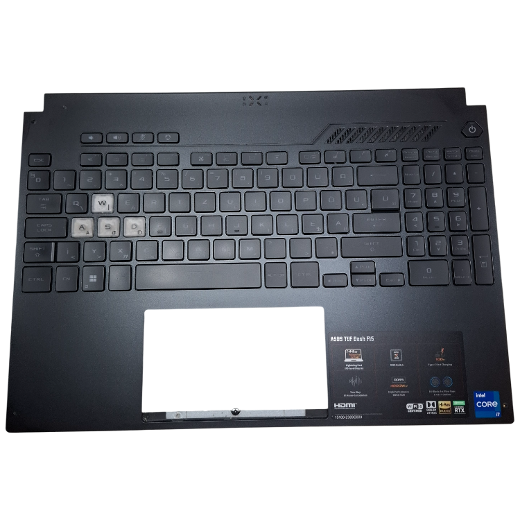 Asus Tuf Dash F15 Fx517 Billentyűzet Burkolat törött használható
