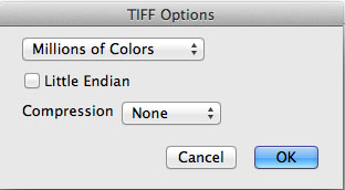 MPEG Streamclip Tiff Options