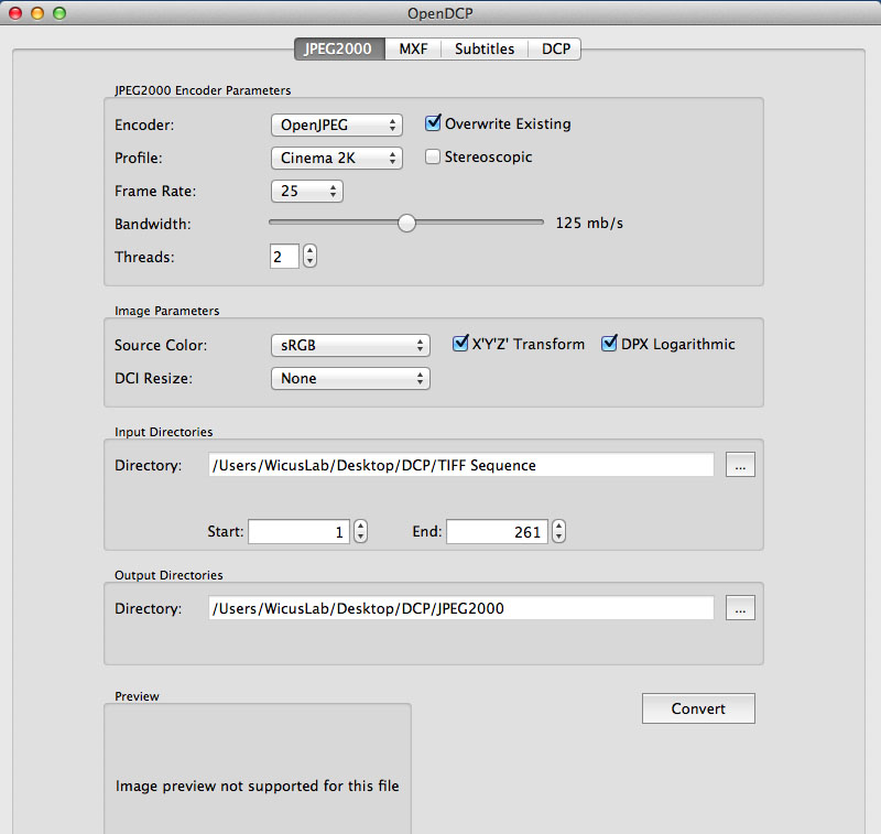 OpenDCP Jpeg2000