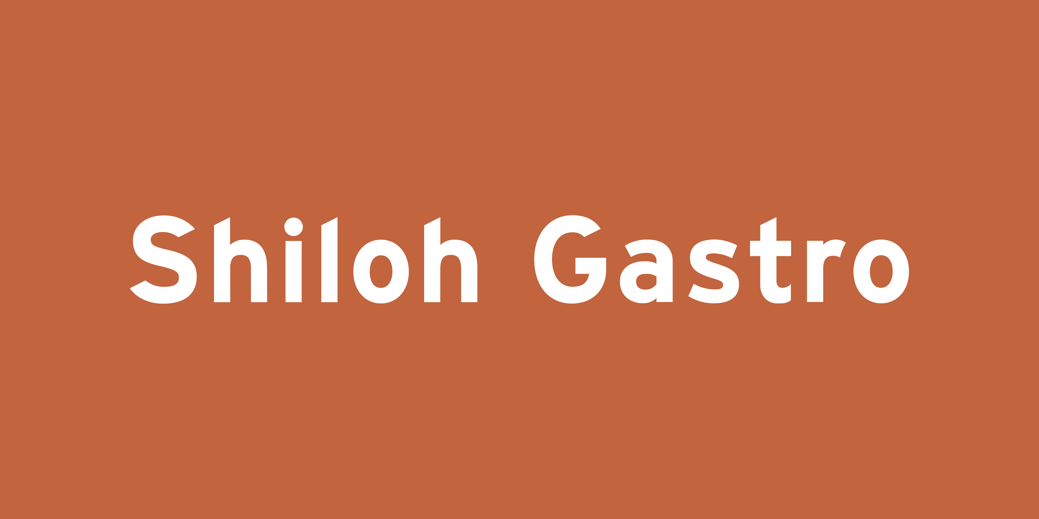 Shiloh Gastro Wordmark in Copper