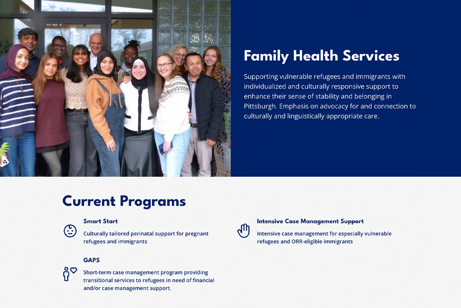 Hello Neighbor Family Health Services webpage screenshot