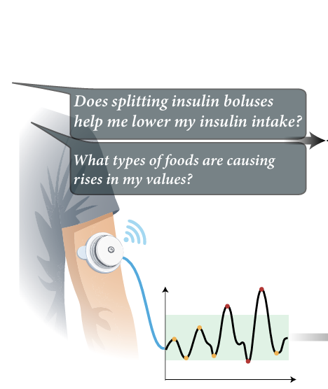 User asking a question about their CGM data