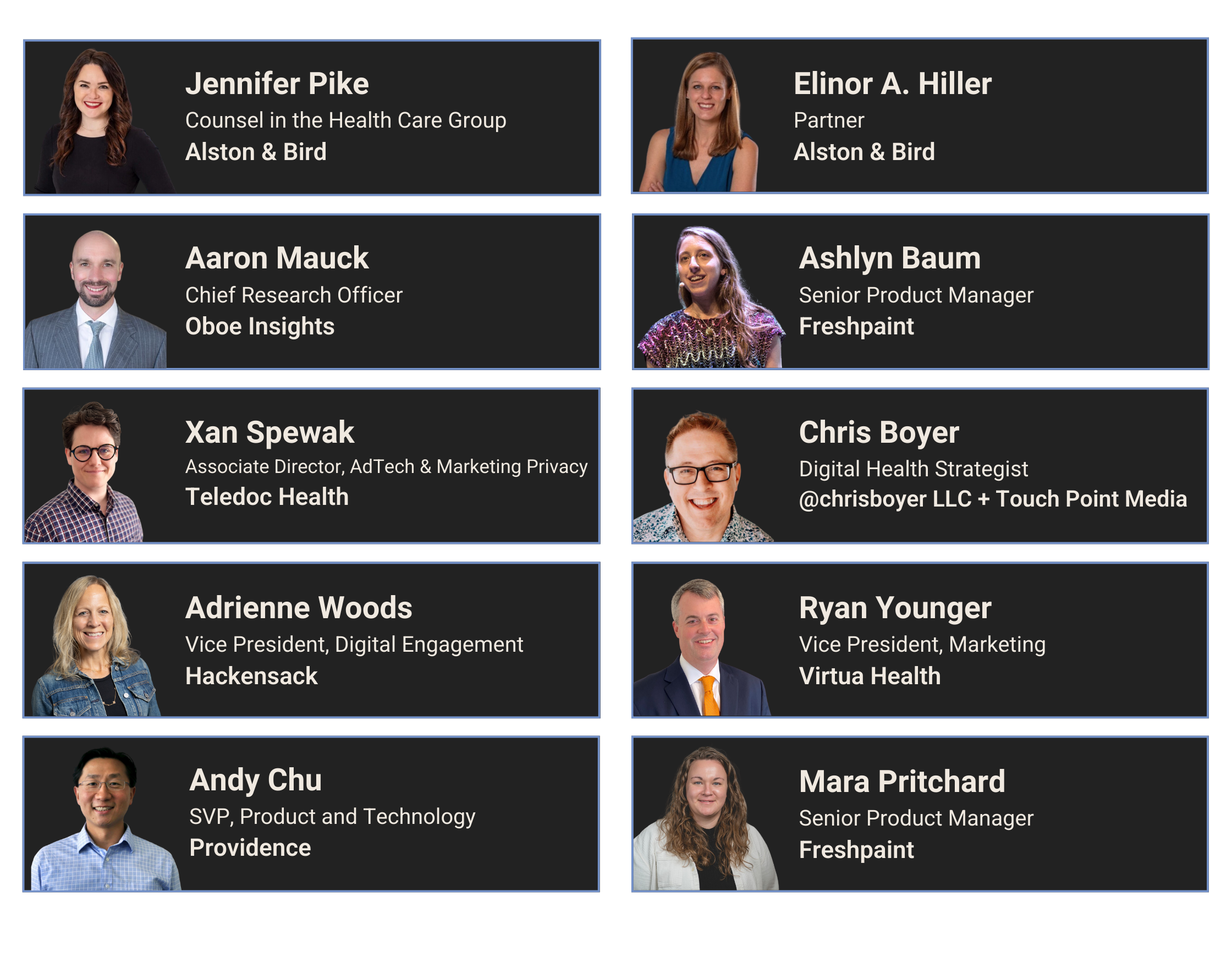 Speaker Lineup