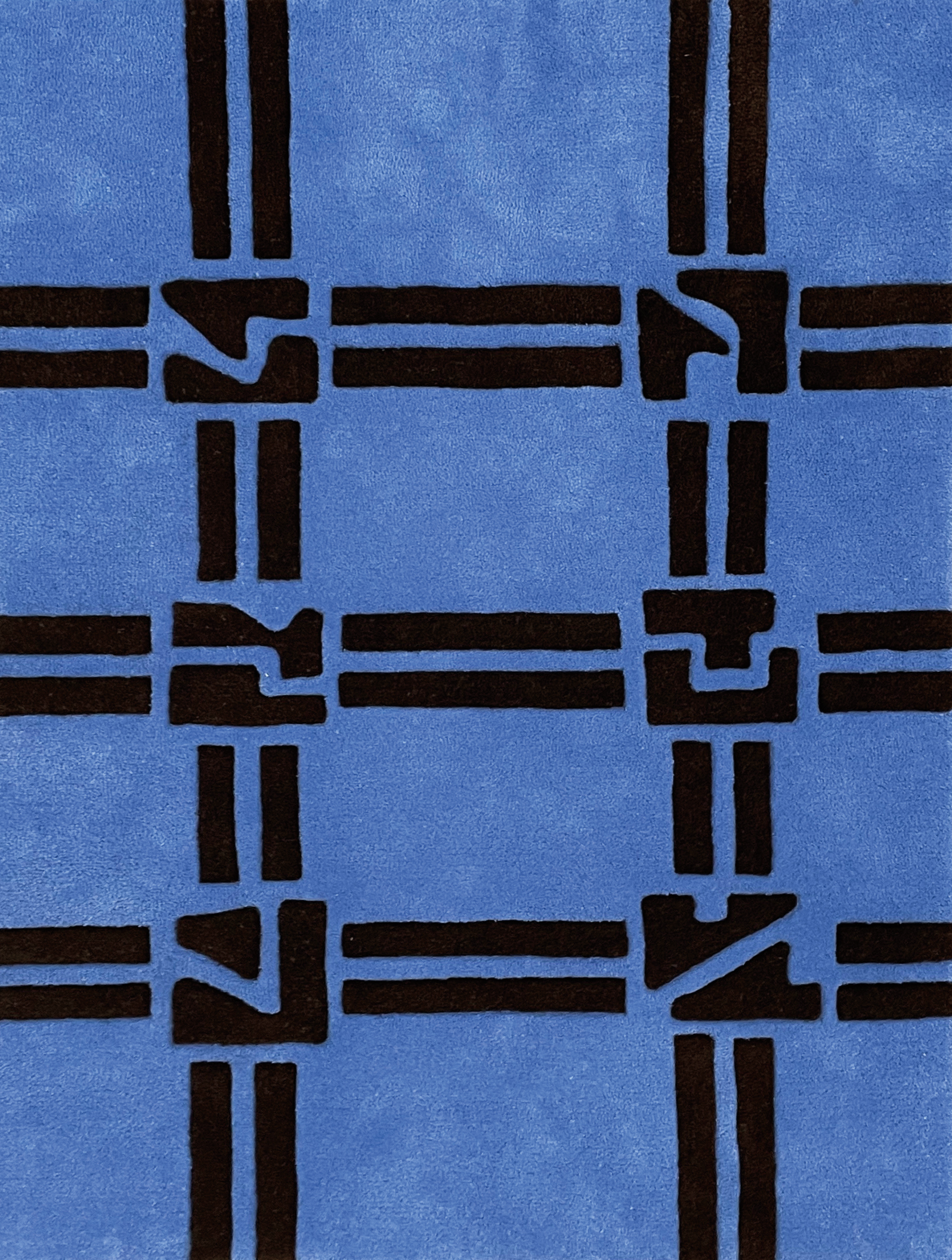 Tapis en laine tufté à la main par Maxime Castagnac.