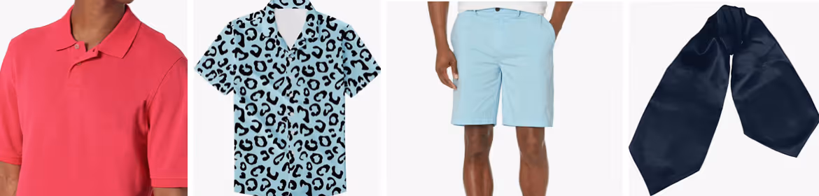 Mens Clothing for a last-minute Barbie and Ken couples Halloween costume